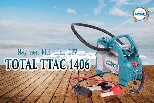 máy nén khí mini 12v total ttac-1406